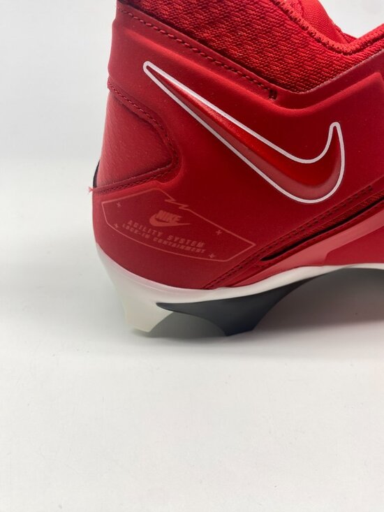 Nike Men’s Alpha Menace Pro 3 Mid Football Cleats CT6649-616 Red/White Sz 10 main image 6
